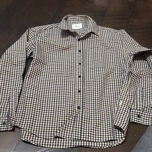Stylish Black and Brown Checkered Men's Shirt